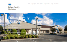 Tablet Screenshot of dillonfamilymedicine.com